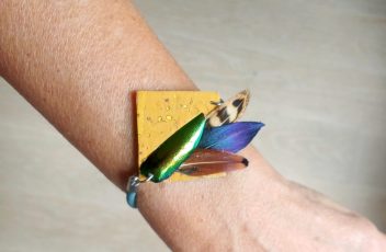 bracelet_magic_liège-plumes-elytres_jaune-vert-bleu-marron_ajustable (7)_1