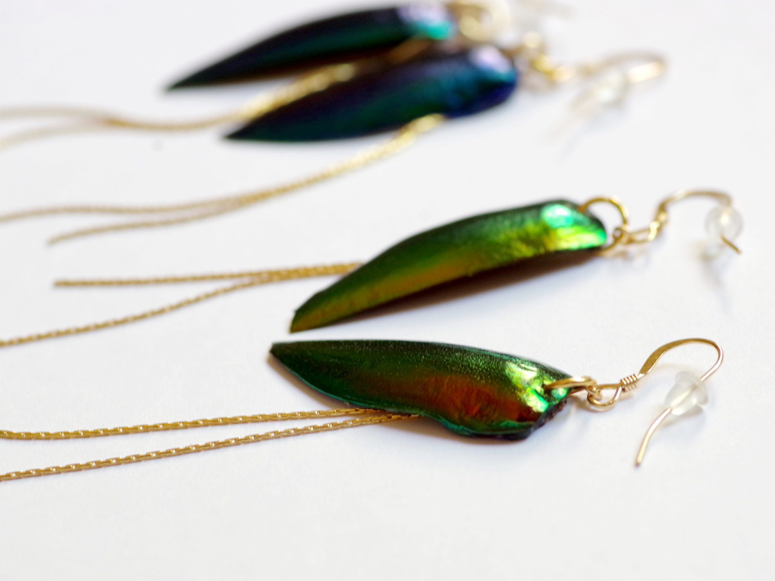 Boucles d'oreilles Oeil De Rê, scarabée cuivré – Image 10