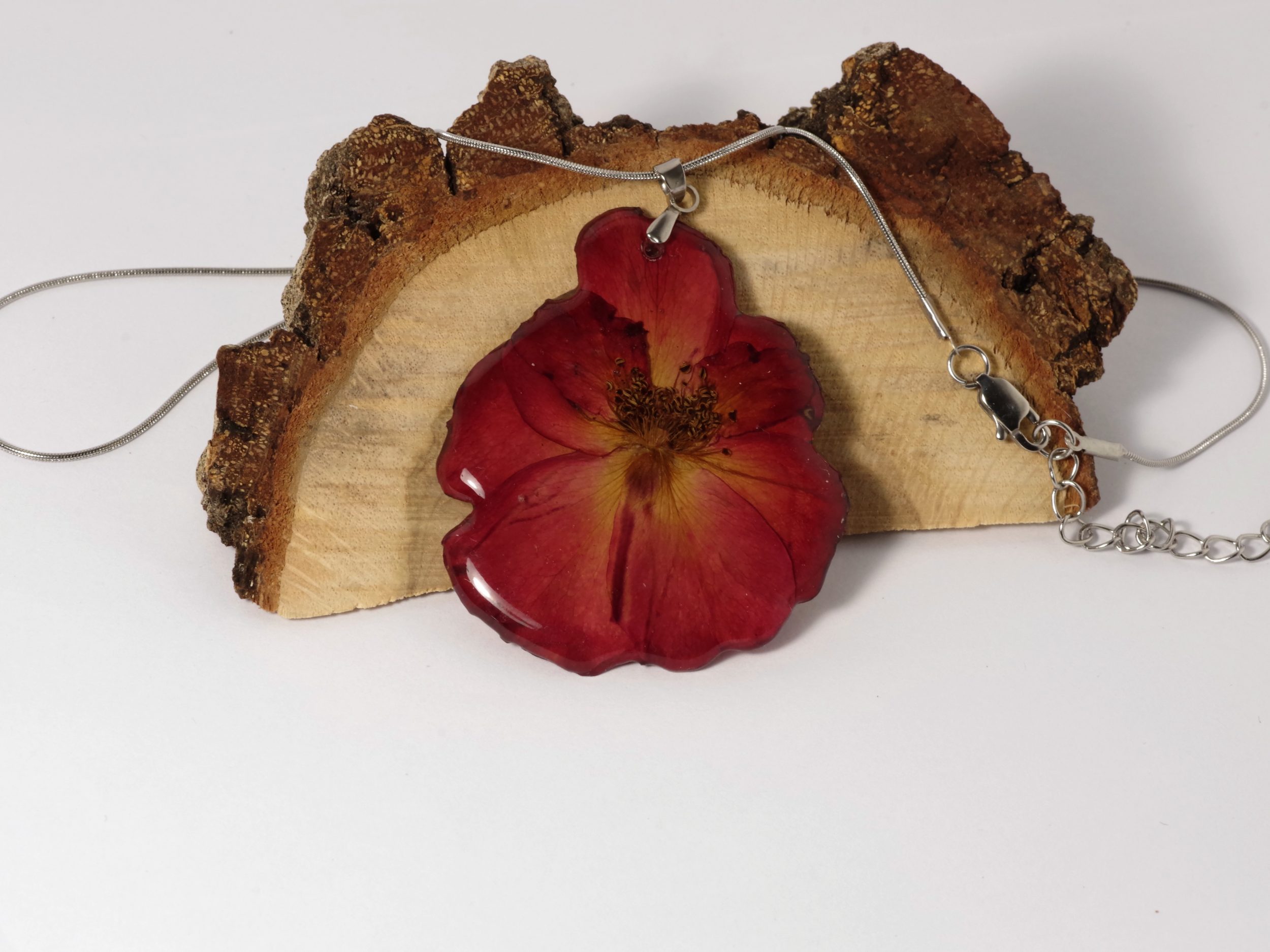 Collier Elfine, rose rouge pressée – Image 4