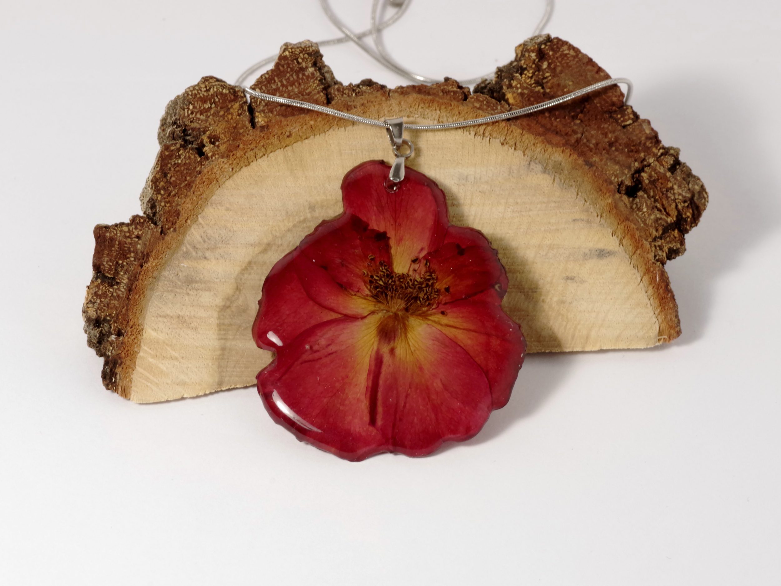 Collier Elfine, rose rouge pressée – Image 5
