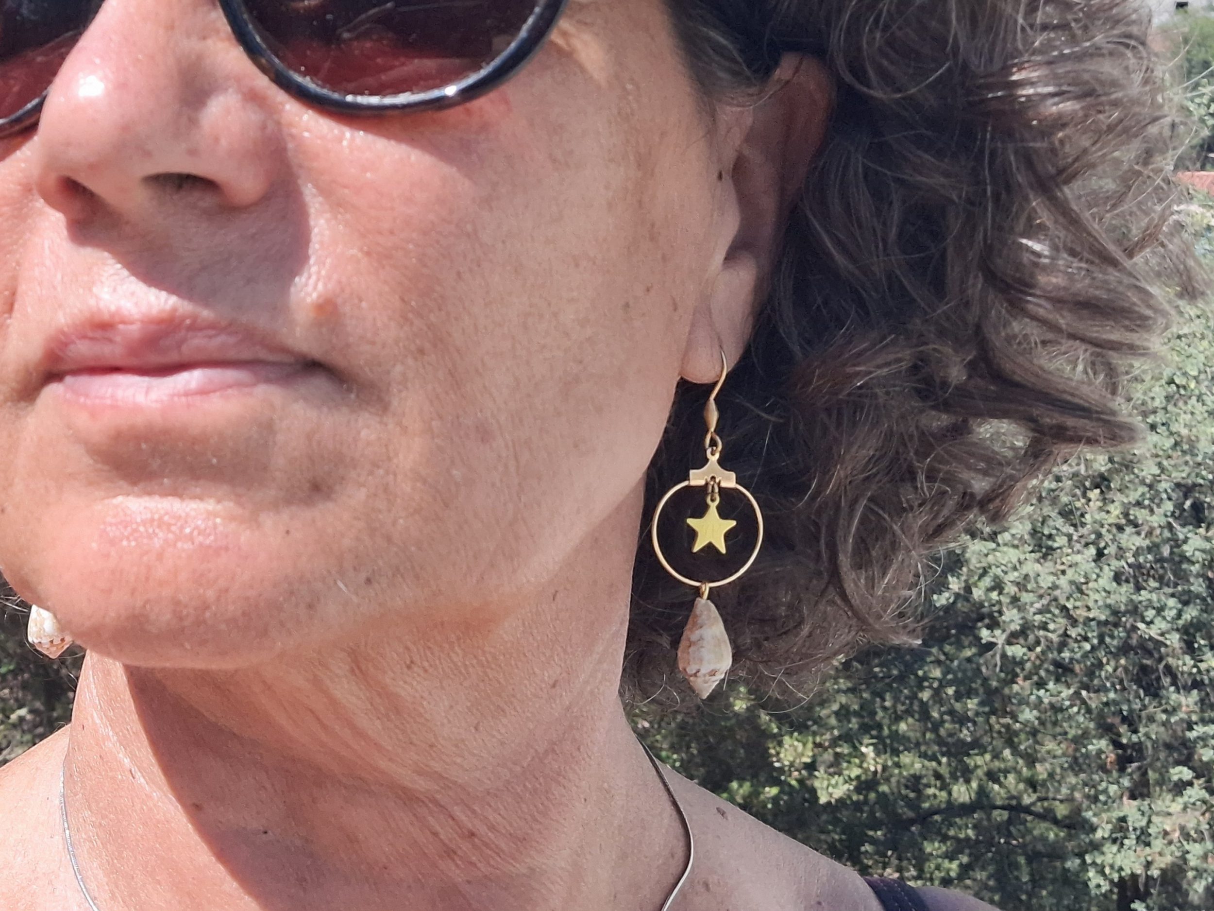 Boucles d'oreilles Mermaid, étoile et coquillage – Image 4