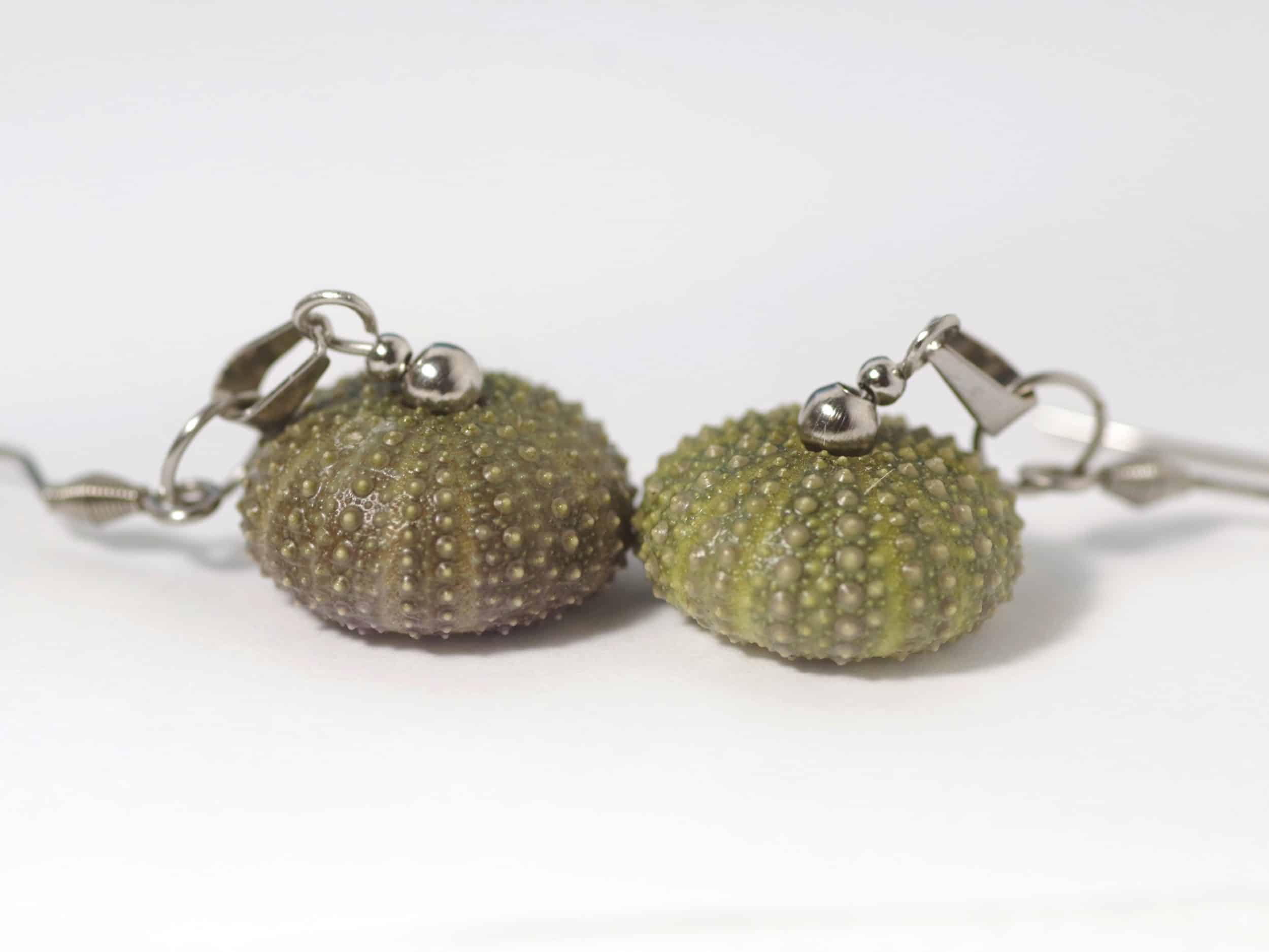 Boucles d'oreilles oursins et inox Arielle – Image 3