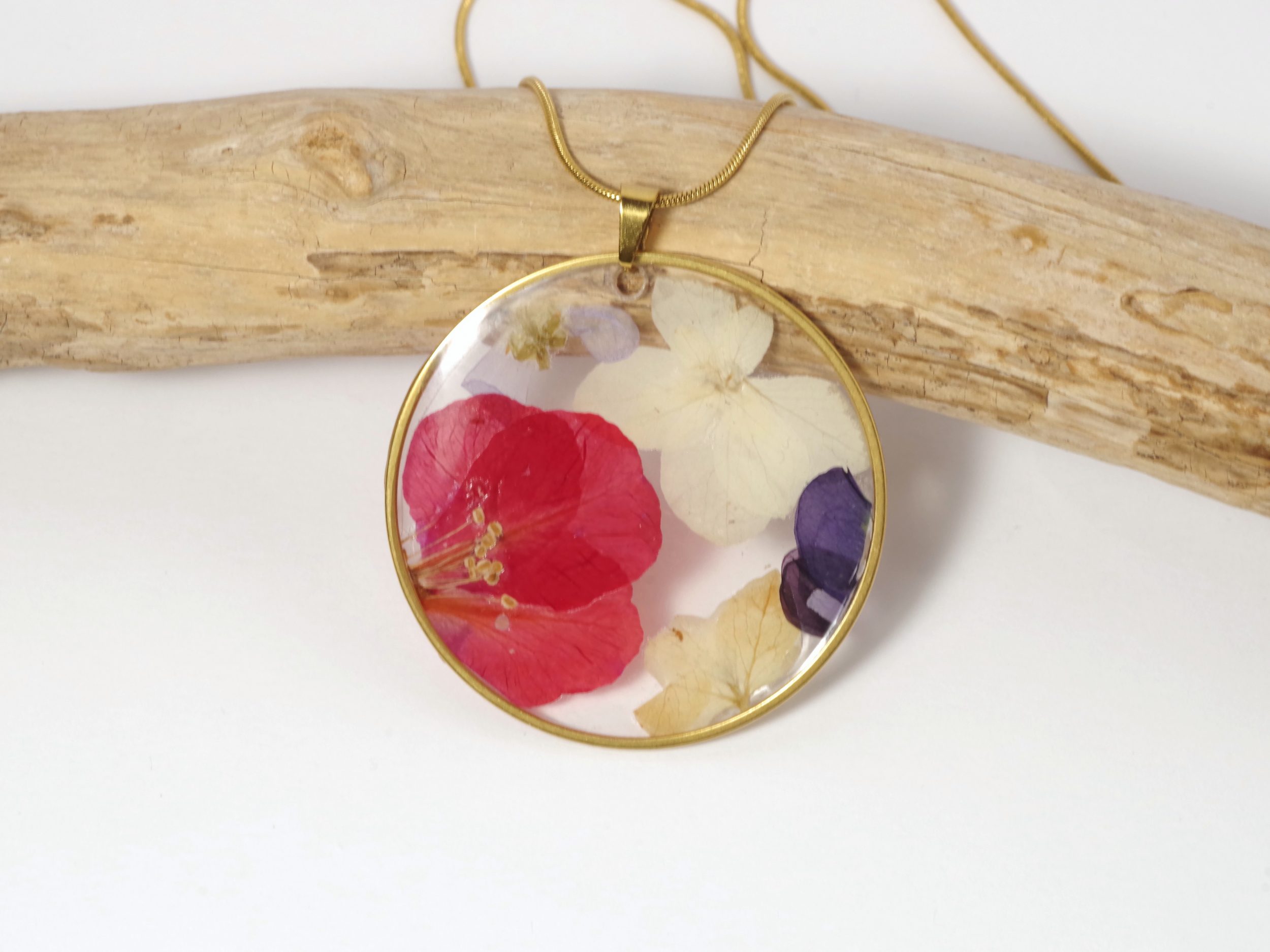 Collier Sylphide, fleur rouge vif – Image 4