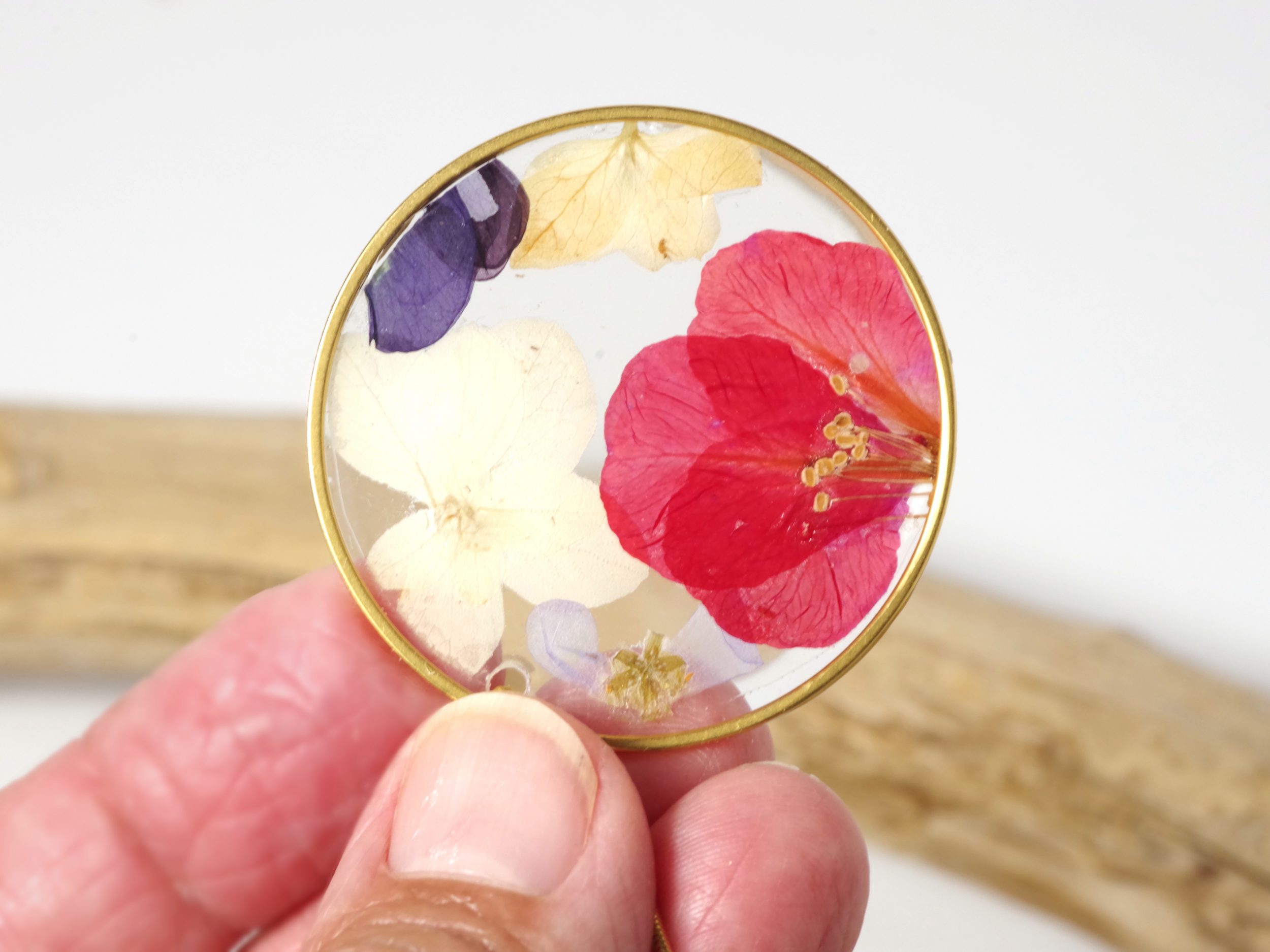 Collier Sylphide, fleur rouge vif – Image 3