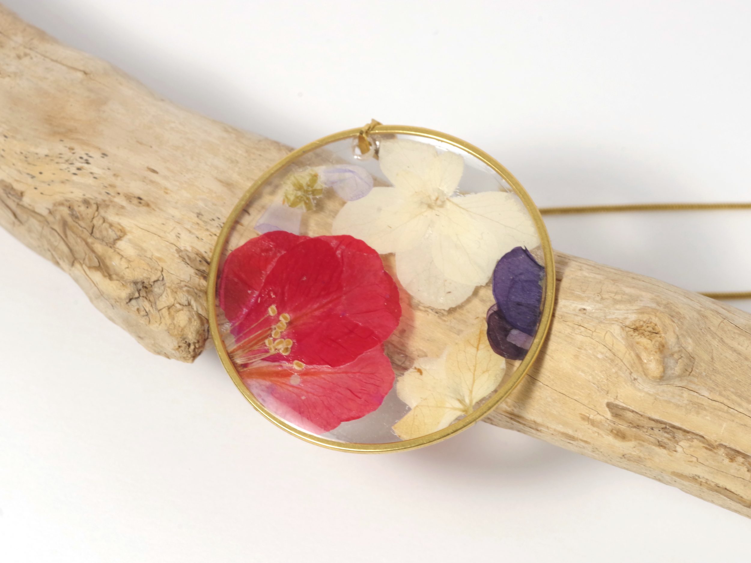 Collier Sylphide, fleur rouge vif – Image 5