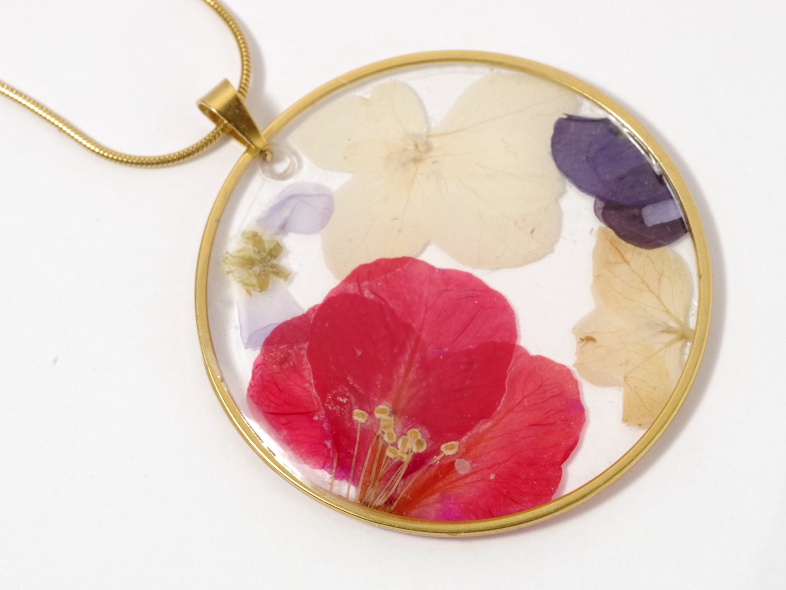 Collier Sylphide, fleur rouge vif – Image 6