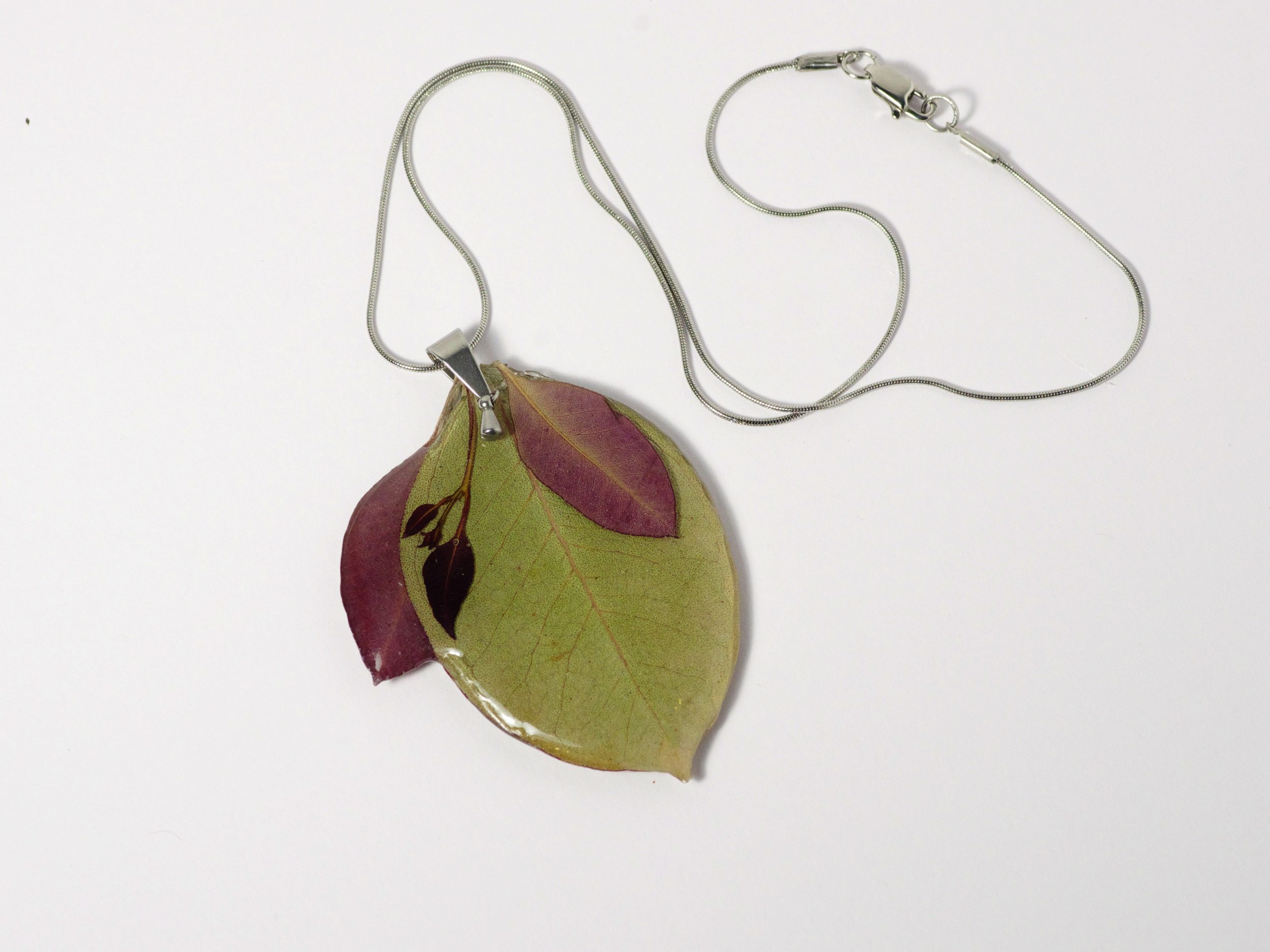 Collier Elfine , plusieurs feuilles d'eucalyptus – Image 5