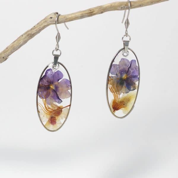 Boucles d'oreilles Sylphide, jolies fleurs