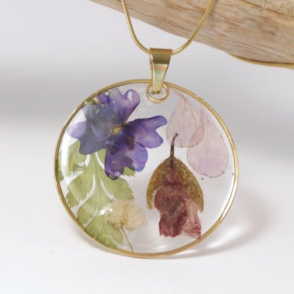 Collier Sylphide, composition de fleurs