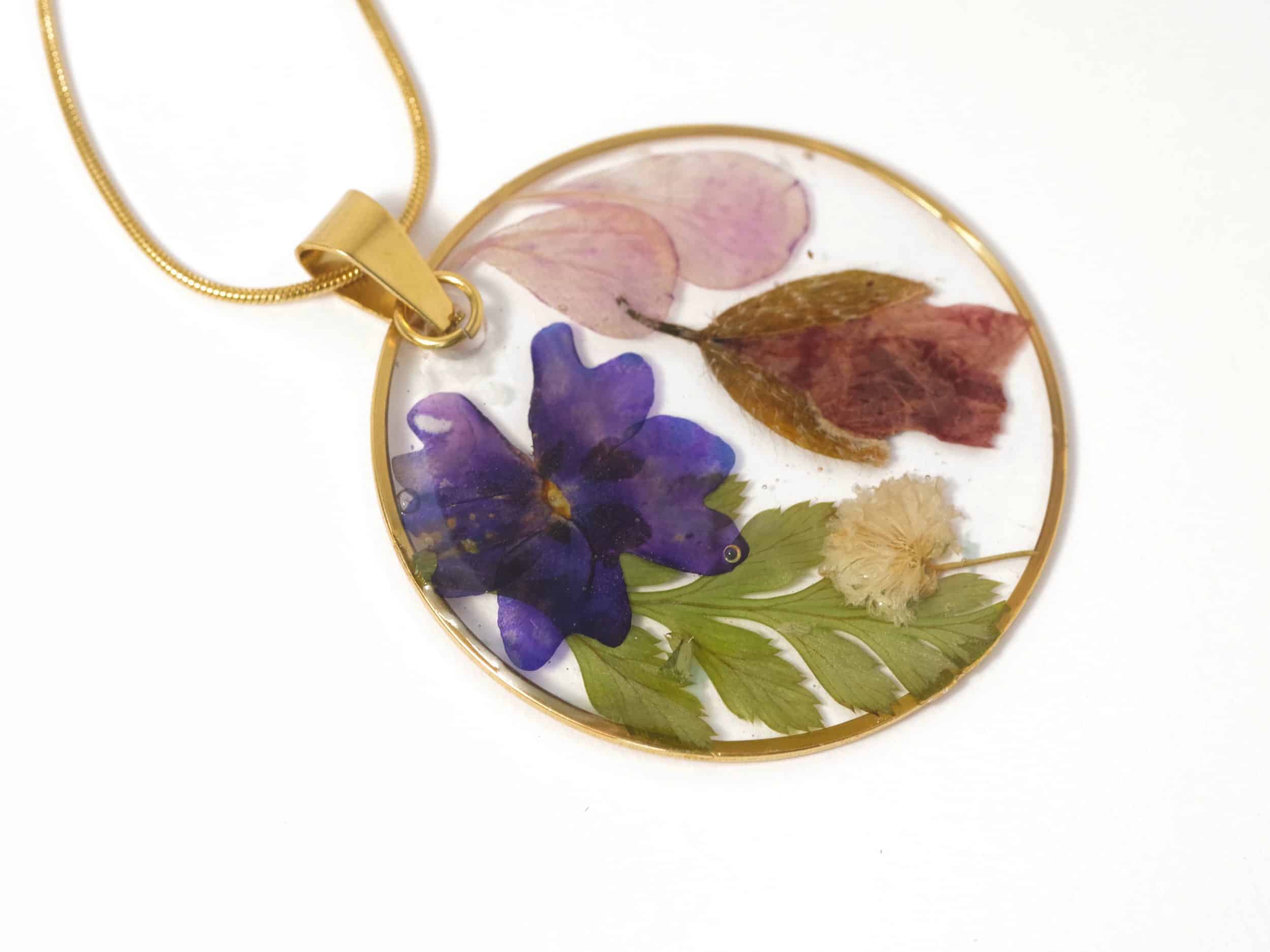 Collier Sylphide, composition de fleurs – Image 2