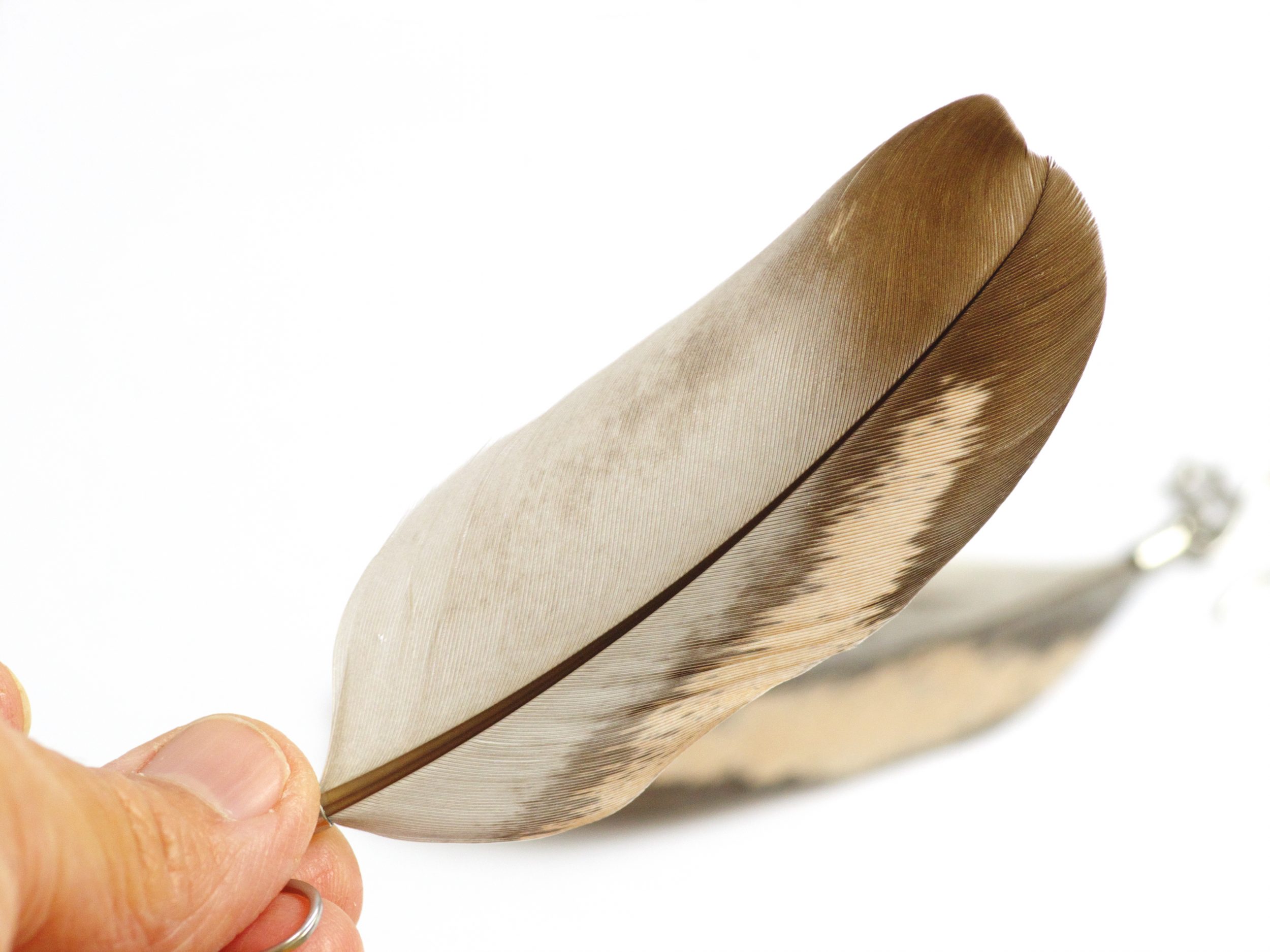 Boucles d'oreilles Cocottes, grandes plumes originales – Image 2