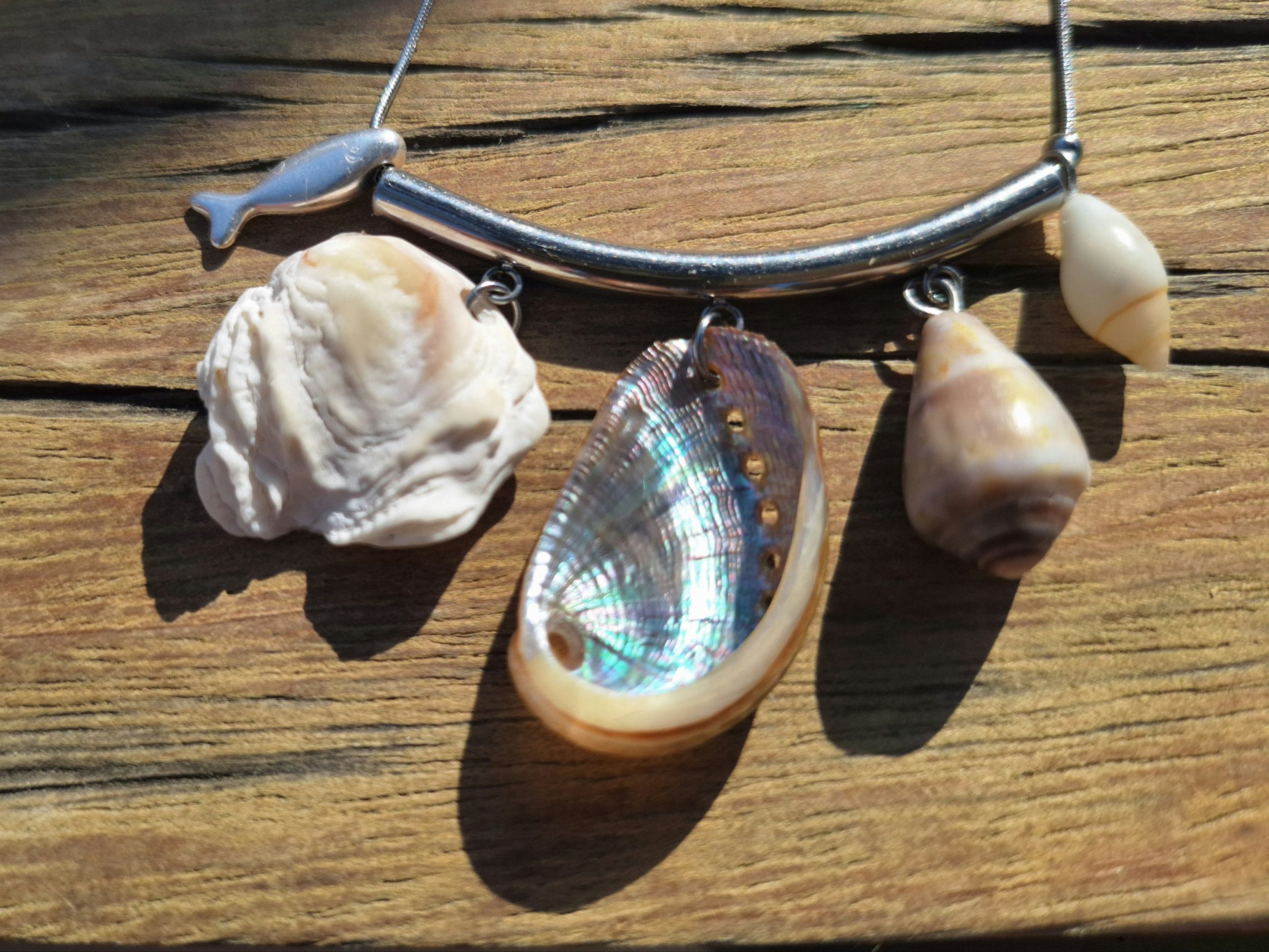 Collier Summer, inox et coquillages variés – Image 3