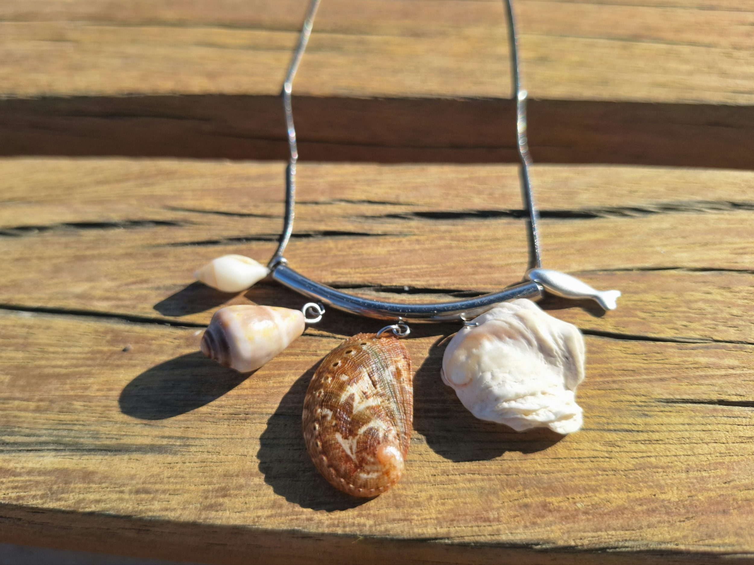 Collier Summer, inox et coquillages variés – Image 6
