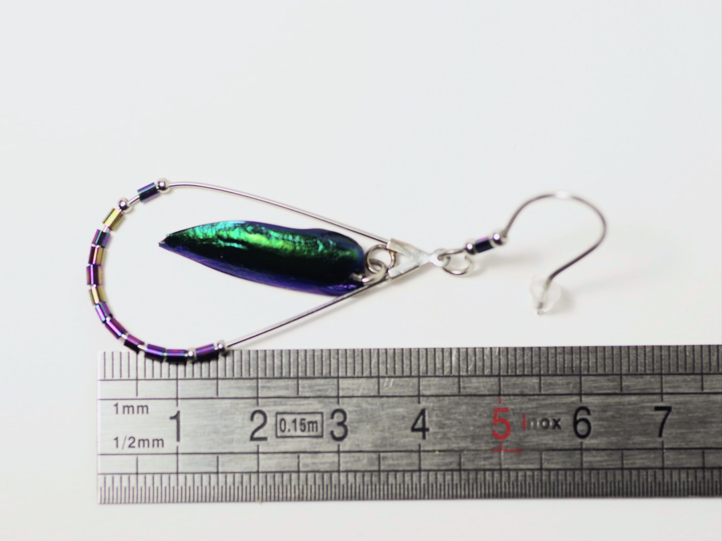 Boucles d'oreilles Arcane, scarabées brillants – Image 7
